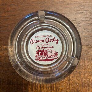 The Original Brown Derby Wilshire Blvd Restaurant Ashtray Vintage Los Angeles Ca